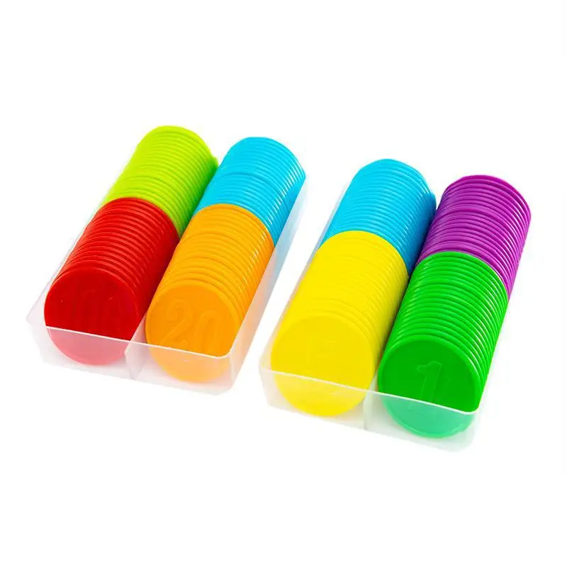 Board Game Sequence - Conjunto de 80 Fichas Plásticas para