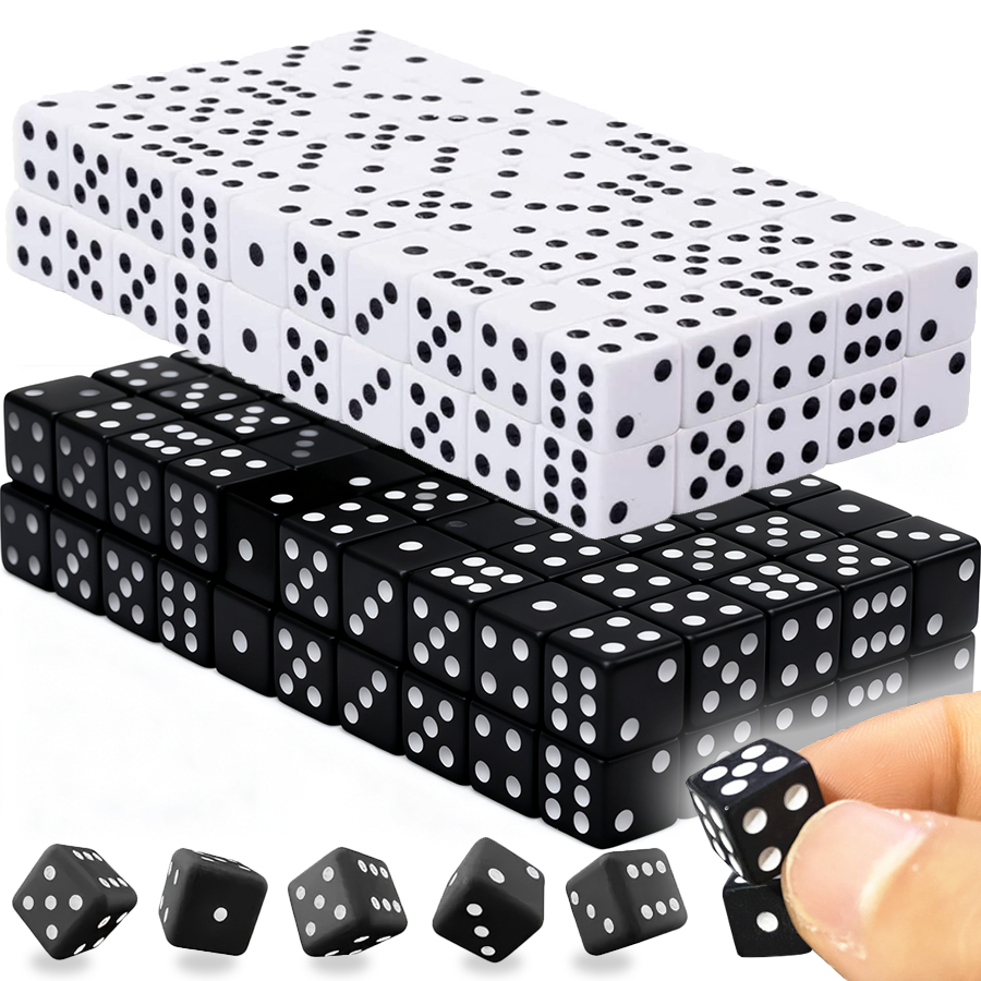 Board Game Sequence - 100pcs 8mm pequenos dados de canto