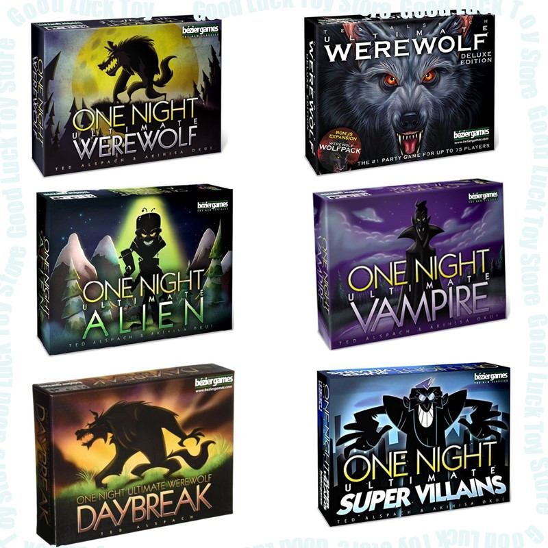 Board Game Werewolf - One Night Ultimate Werewolf Alien Jogo