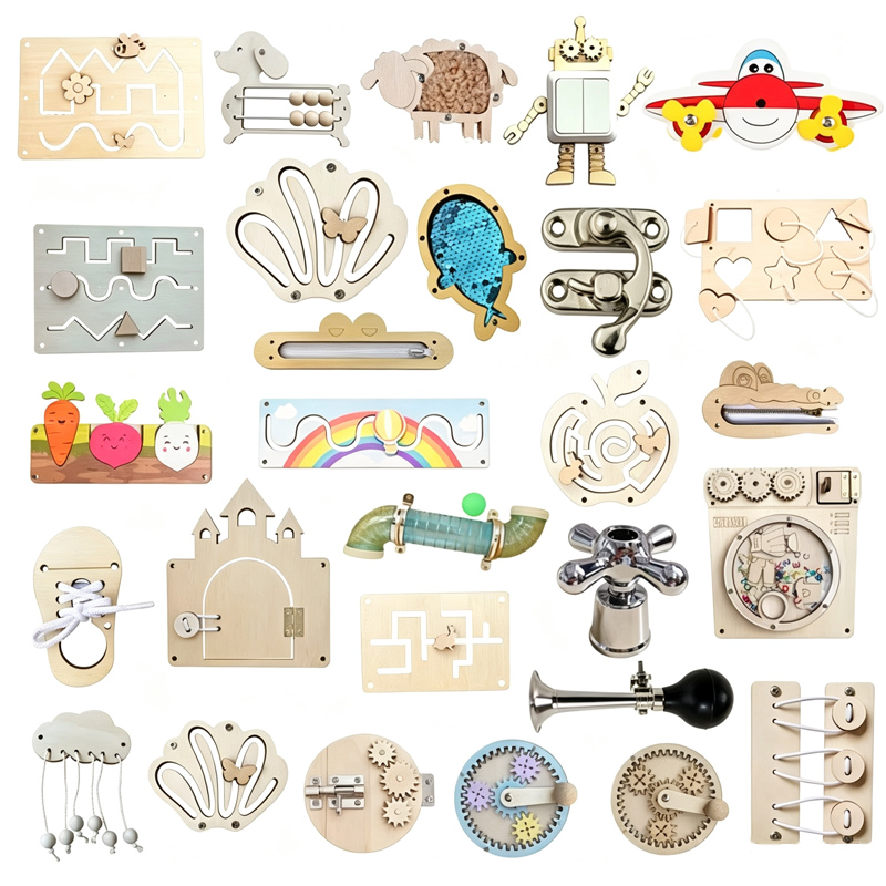 Board Game Idea - Brinquedos Sensoriais Montessori para Educação Infantil,