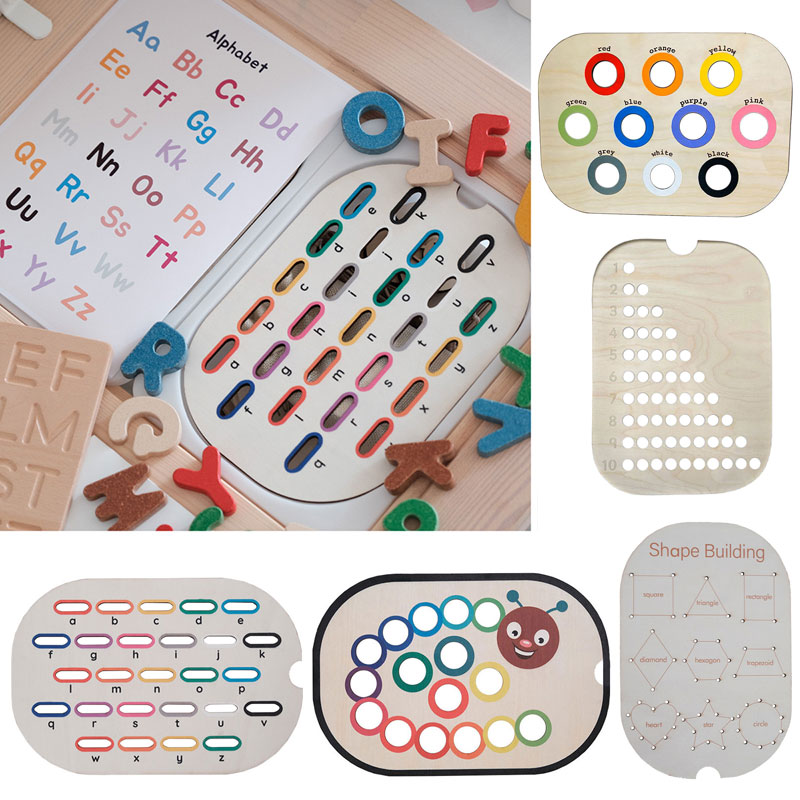 Board Game Word - Crianças montessori jogos de treinamento movimento