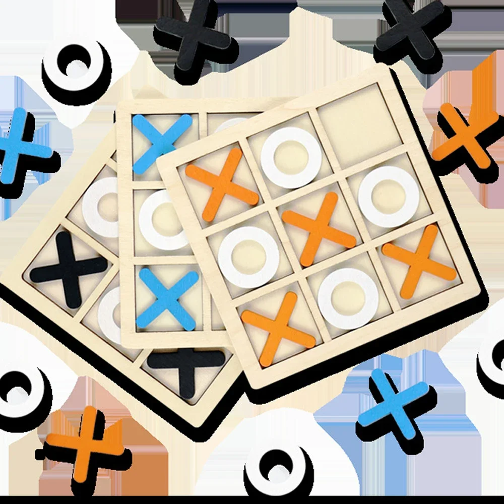 Jogo de madeira xo tic tac toe - Board Game Word avaliação e preço