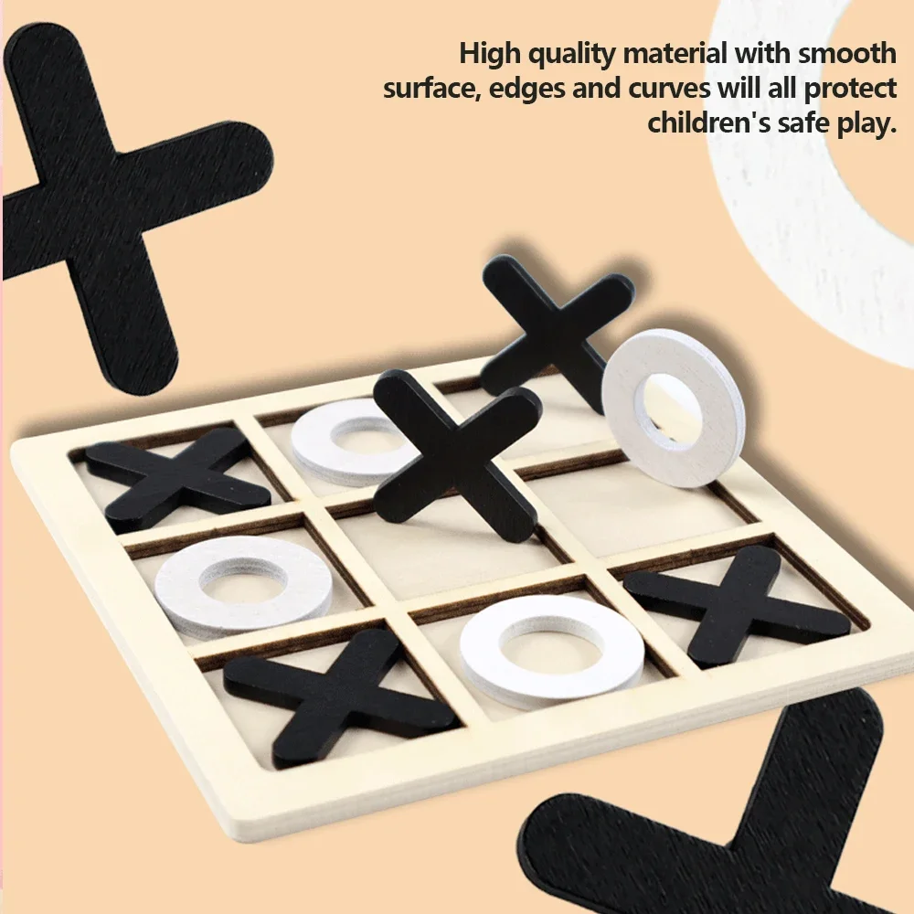 Jogo de madeira xo tic tac toe - Board Game Word avaliação e preço