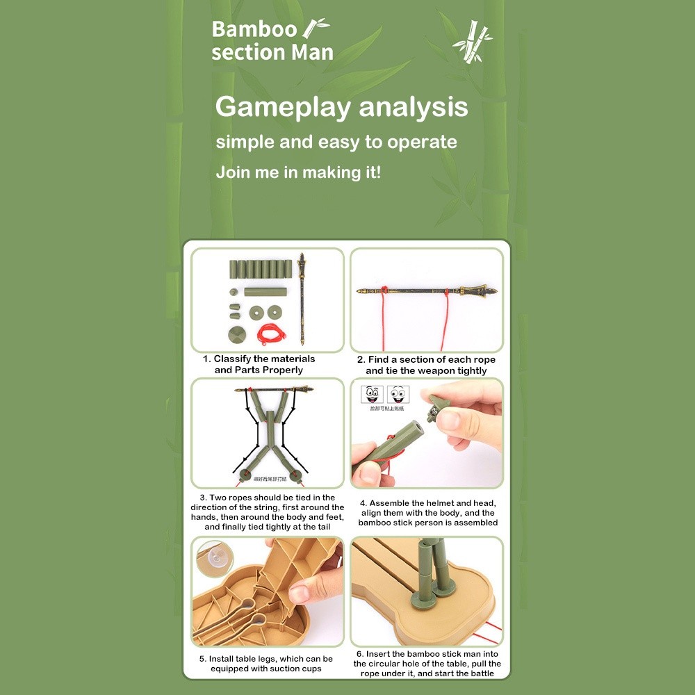 Brinquedo de batalha de bambu  - Board Game China avaliação e preço