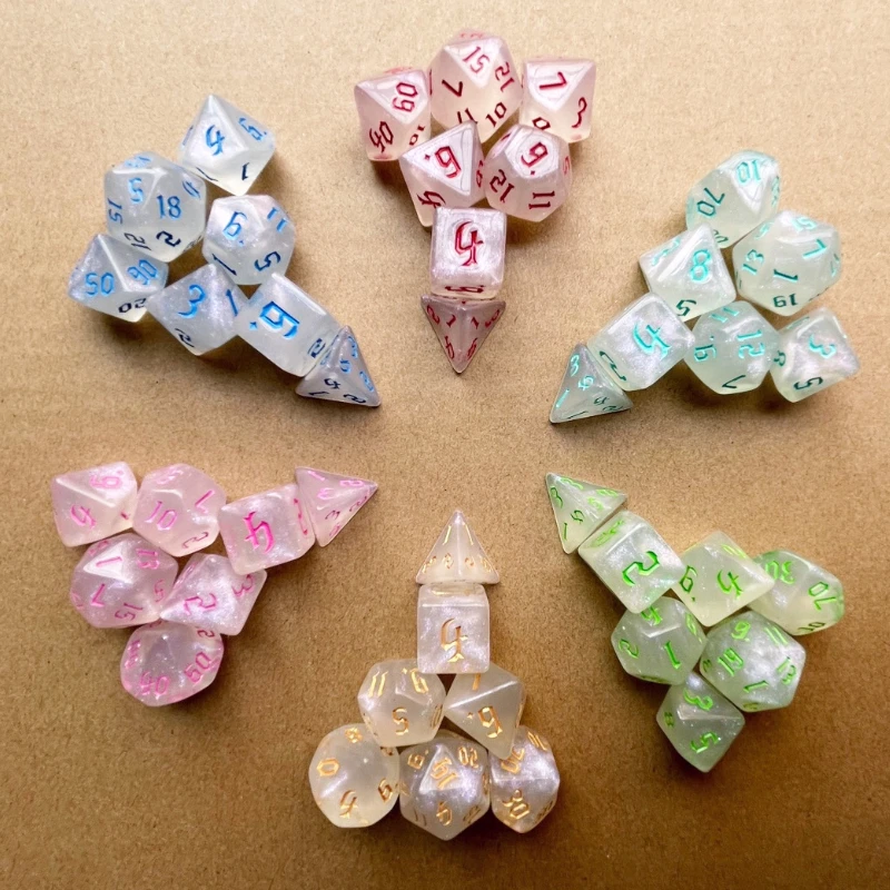 7 pçs conjunto novo glitter ou - Board Game Font avaliação e preço