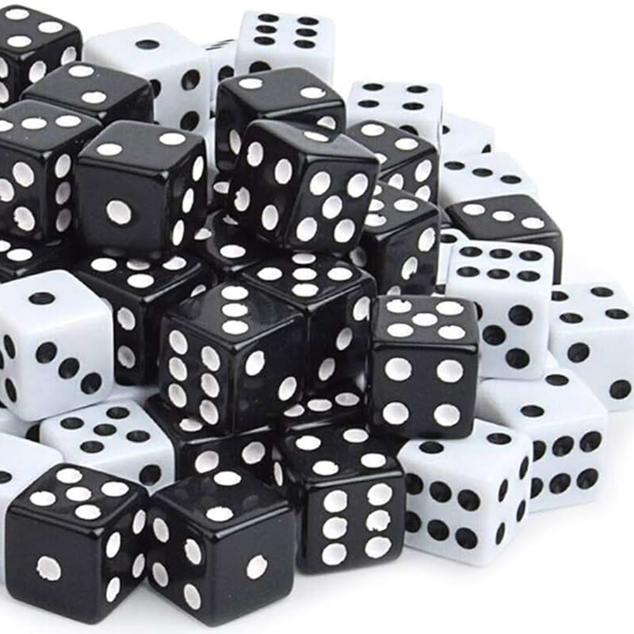 100pcs 8mm pequenos dados de c - Board Game Sequence avaliação e preço