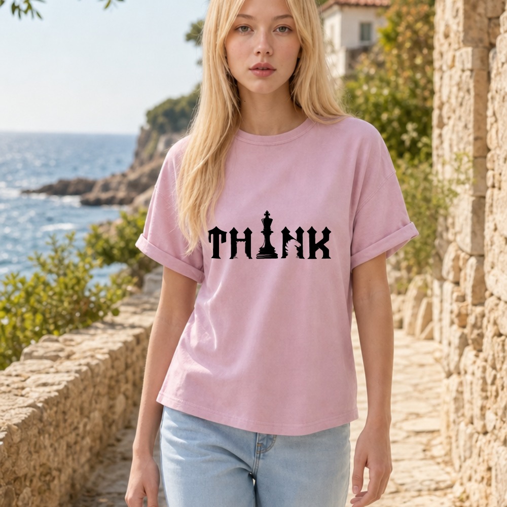 Camiseta Masculina de Algodão  - Board Game Font avaliação e preço